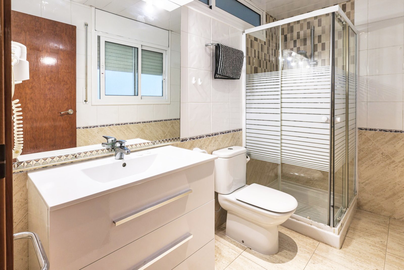 Baño en apartamento de 1 dormitorio en Costamar Calafell